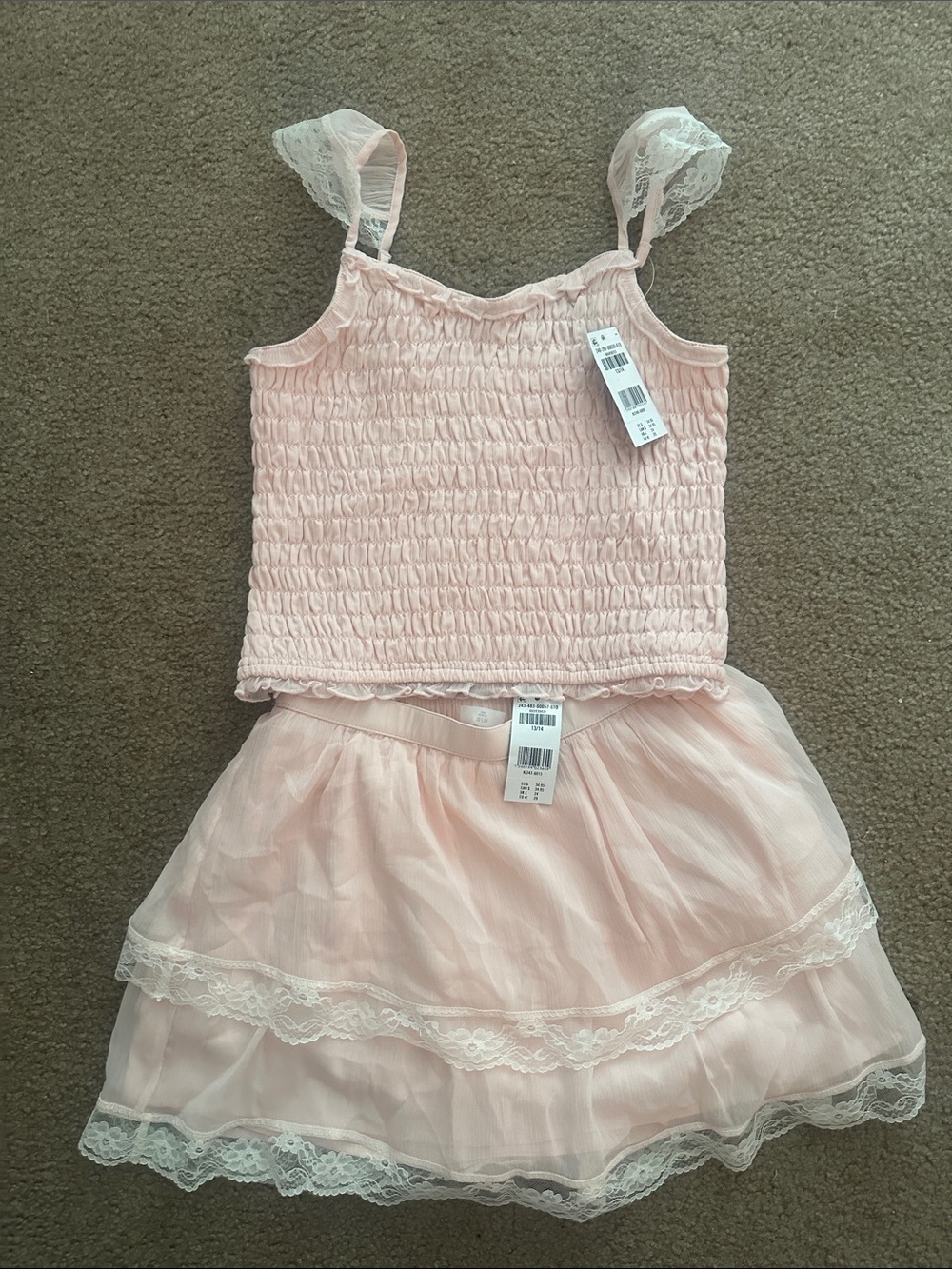 Abercrombie Kids Smocked Skort Set NWT
